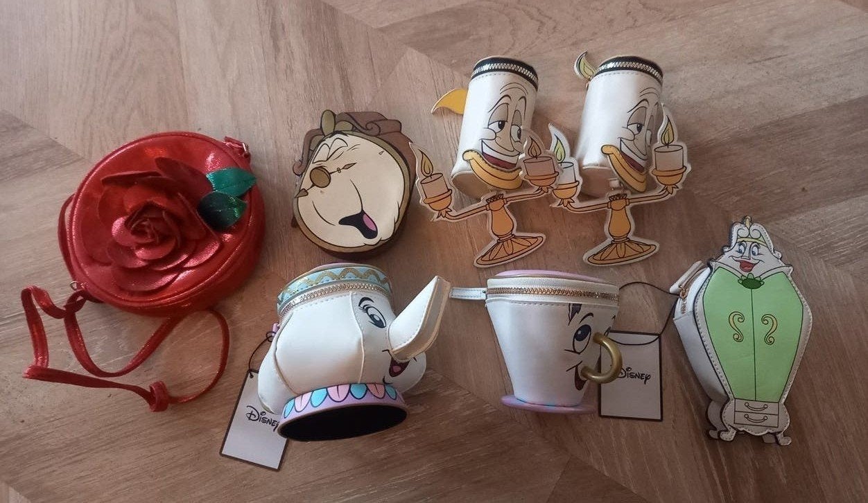 7 Disney Belle en het Beest Tasjes - Nieuw met labels, Verzamelen, Disney, Nieuw, Tas, Koffer of Zak, Assepoester of Belle, Ophalen of Verzenden