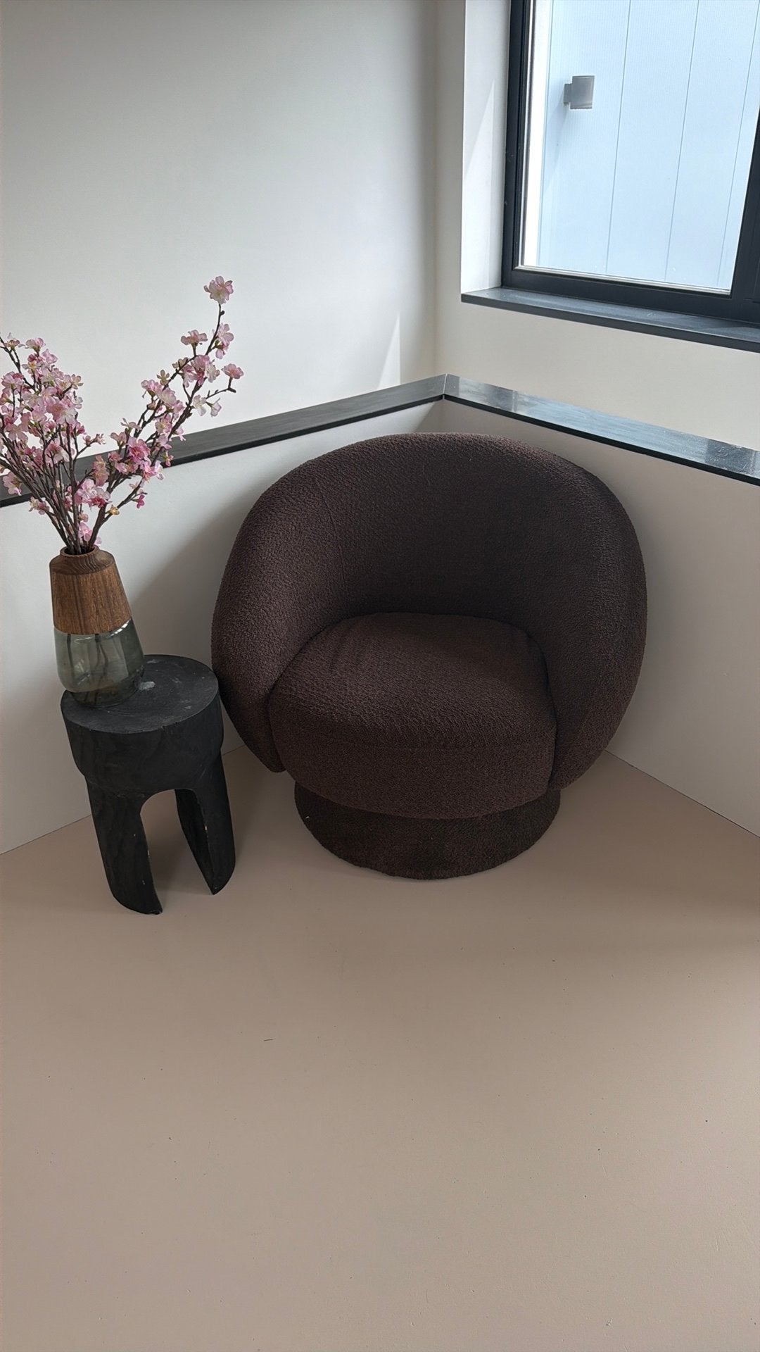 Light & living fauteuil donker bruin, Huis en Inrichting, Fauteuils, Ophalen of Verzenden, Zo goed als nieuw