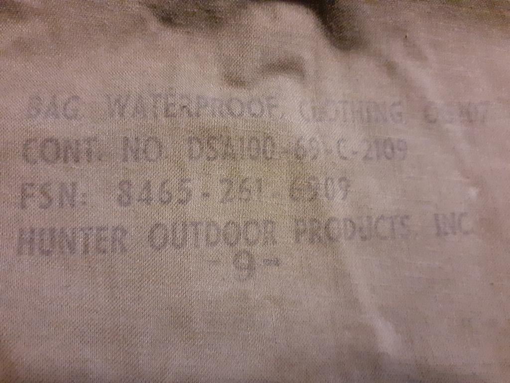 Bag waterproof clothing OG107 Vietnam, Ophalen of Verzenden, Landmacht, Amerika, Kleding of Schoenen
