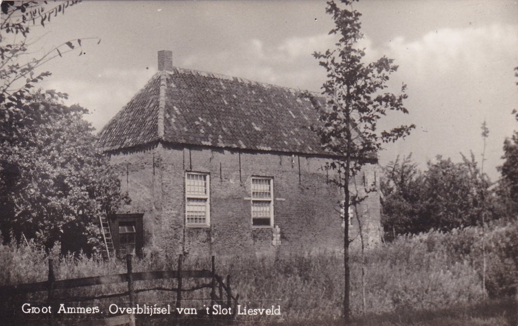 Groot Ammers Overblijfsel van 't Slot Liesveld. **, Verzenden, 1960 tot 1980, Ongelopen, Zuid-Holland