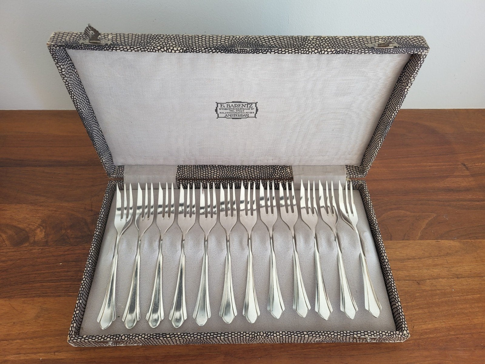 12 Verzilverde Taartvorkjes /cocktailvorkjes in Nieuwstaat, Ophalen of Verzenden