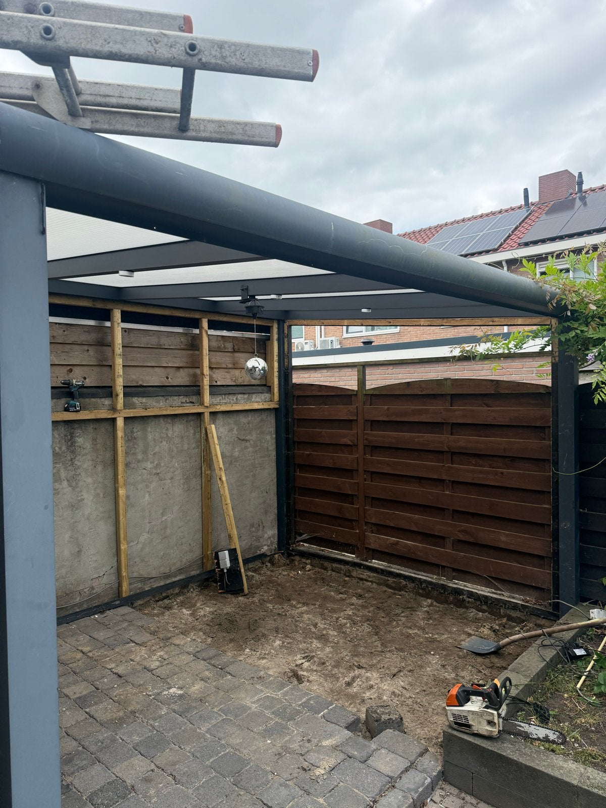 Aluminium Veranda 4 x 3,30 meter, Ophalen of Verzenden, Gebruikt, Veranda