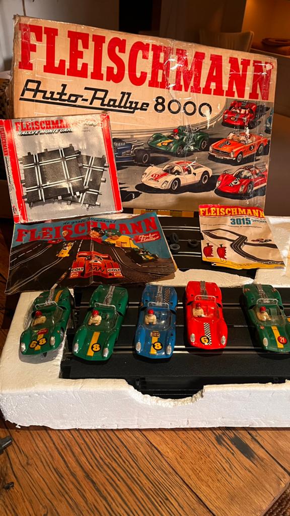 Fleischmann Auto-Rallye 8000 Racebaan met onderdelen, Kinderen en Baby's, Speelgoed | Racebanen, Gebruikt, Racebaan, Elektrisch