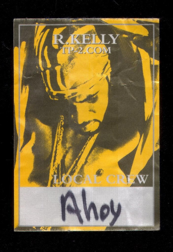 R.Kelly BACKSTAGE PASS Rotterdam 2001, Gebruikt, Verzenden, NvT, Foto of Kaart