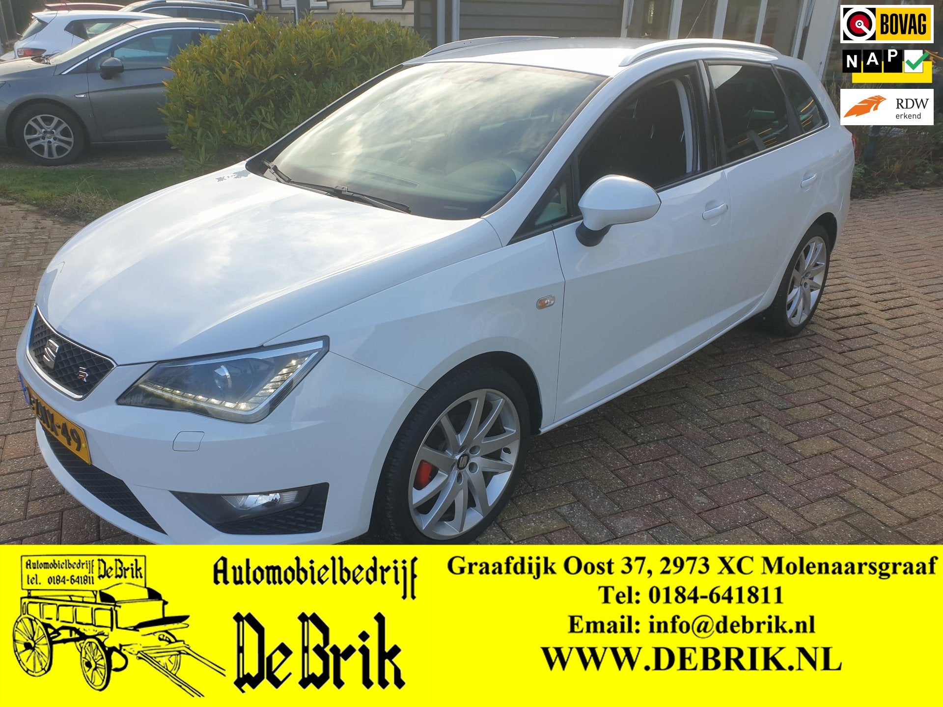 Seat Ibiza ST 1.2 TSI FR Dynamic, TREKHAAK, NAVIGATIE., Euro 5, Zwart, 4 cilinders, Origineel Nederlands