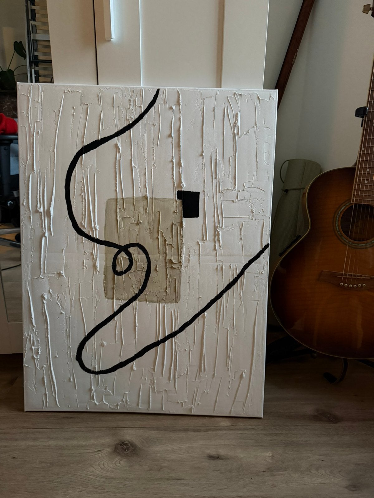 Handgemaakt schilderij GS, Huis en Inrichting, Ophalen, Zo goed als nieuw, 50 tot 75 cm, Schilderij