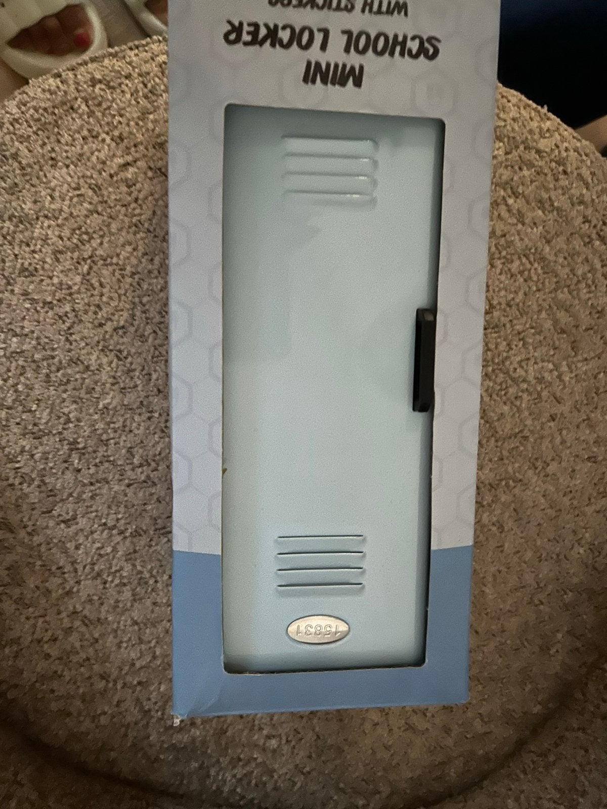 Mini School Locker met Stickers - Nieuw in Verpakking, Nieuw, Blauw, Knutselset, Metaal