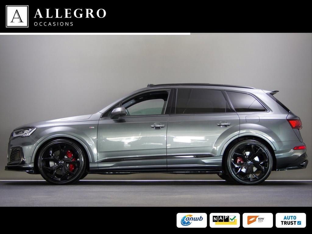 Audi Q7 55 TFSI e quattro S-Line (MAXTON, LUCHTVERING, PANO,, Automaat, Gebruikt, Bedrijf, Adaptive Cruise Control