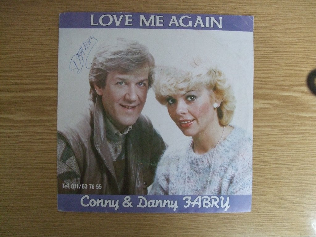 CONNY & DANNY FABRY   LOVE ME AGAIN / CONNY'S ROCK, Ophalen of Verzenden, Zo goed als nieuw, 7 inch, Pop