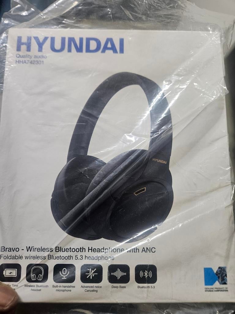 Hyundai Bravo Draadloze Bluetooth Hoofdtelefoon met ANC, Audio, Tv en Foto, Koptelefoons, Overige merken, Nieuw, Ophalen of Verzenden