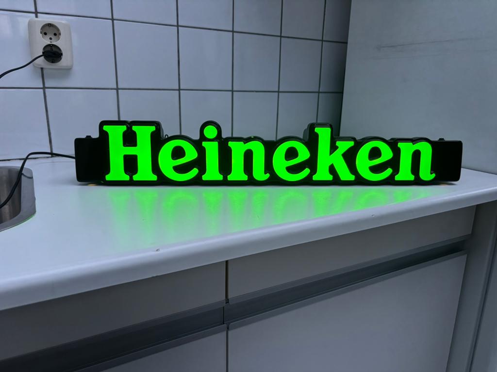 Heineken, Ophalen of Verzenden, Zo goed als nieuw, Reclamebord, Plaat of Schild, Heineken