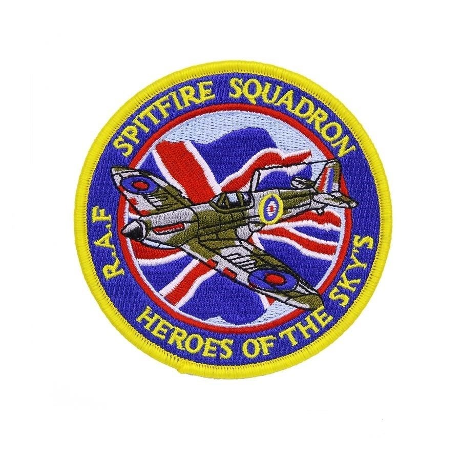 Embleem,Patch,Spitfire,Squadron,Heroes,Of,The,Sky,RAF, Verzamelen, Verzenden, Luchtmacht, Engeland, Embleem of Badge
