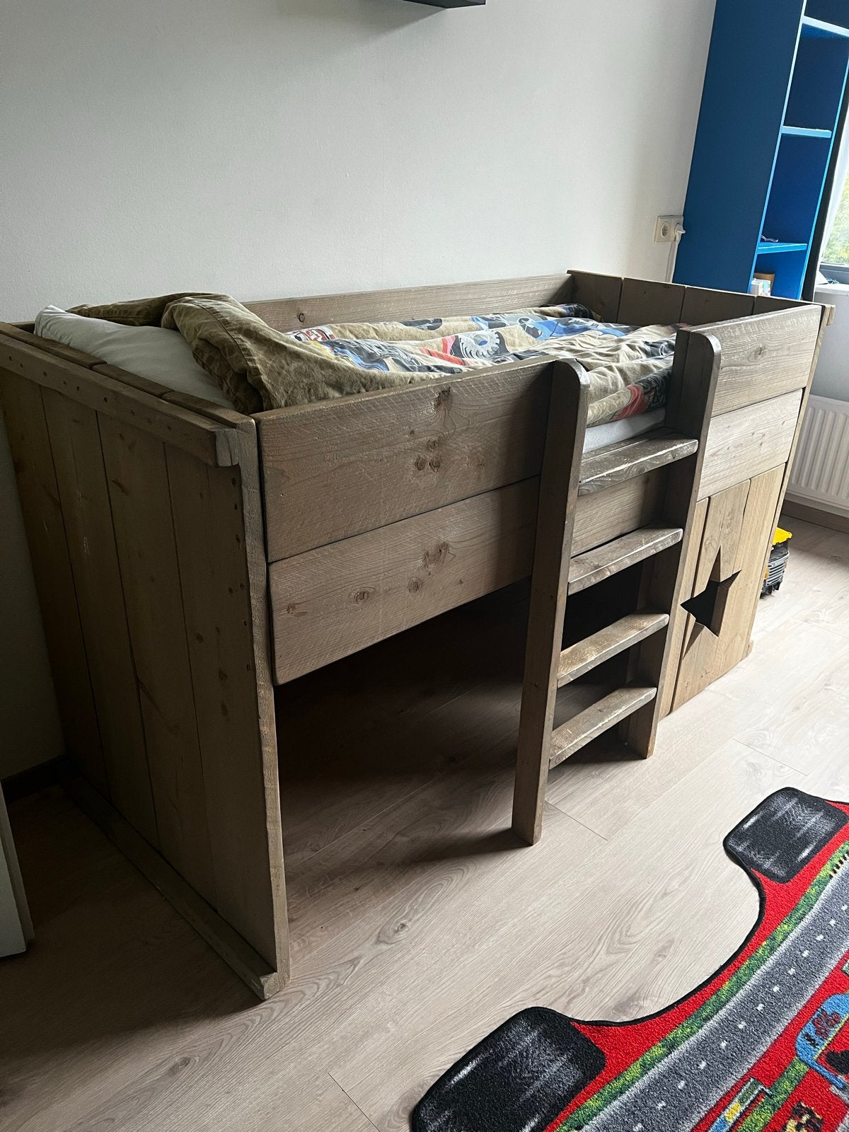 Halfhoogslaper 160x70 cm inclusief matras, Ophalen, Gebruikt, 70 cm of minder, 190 cm of minder