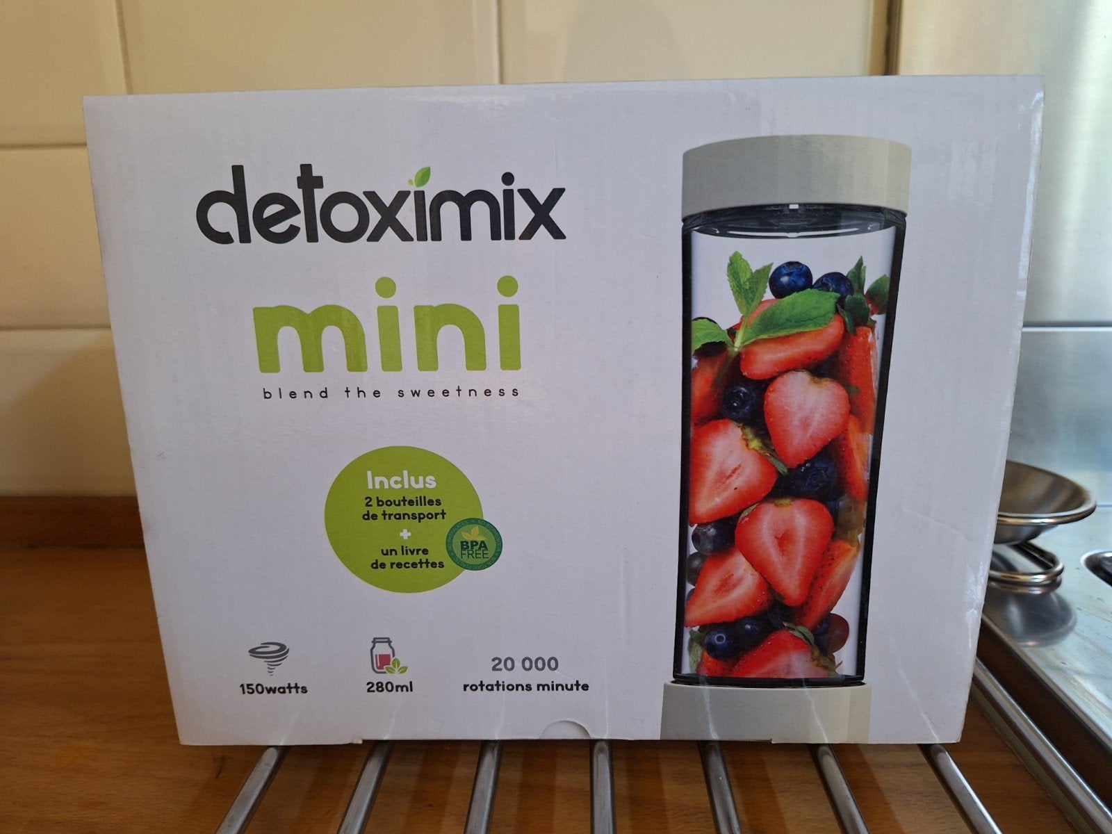 Detoximix Mini Blender - nieuw in doos, Witgoed en Apparatuur, Ophalen of Verzenden, Nieuw