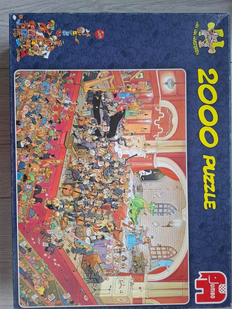 Jan van Haasteren Het orkest 2000 stukjes, Ophalen of Verzenden, Meer dan 1500 stukjes, Gebruikt, Legpuzzel