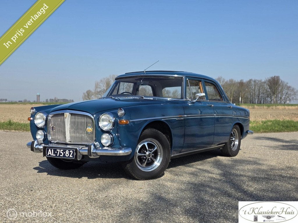 Rover P5B saloon – 3,5 ltr. V8 uit 1968 RHD, Auto's, Oldtimers, Achterwielaandrijving, Rover, Beige, 3500 cc
