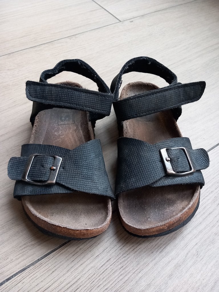 K268 Zwarte sandalen Scapino maat 29, Kinderen en Baby's, Kinderkleding | Schoenen en Sokken, Gebruikt, Overige typen, Ophalen of Verzenden