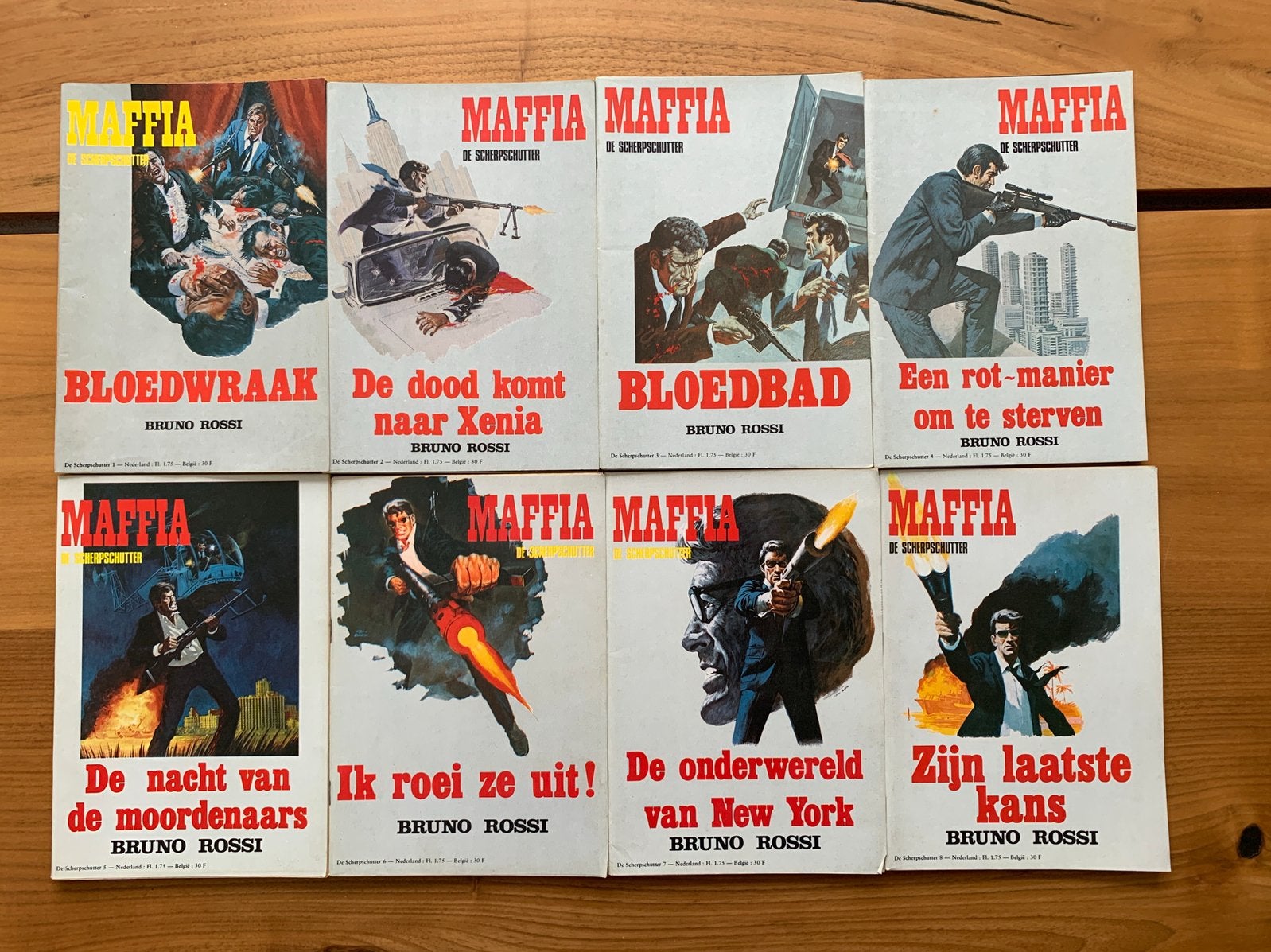 Pulp Magazines Maffia De Scherpschutter / Bruno Rossi, Verzamelen, Ophalen of Verzenden, 1960 tot 1980, Nederland, Tijdschrift