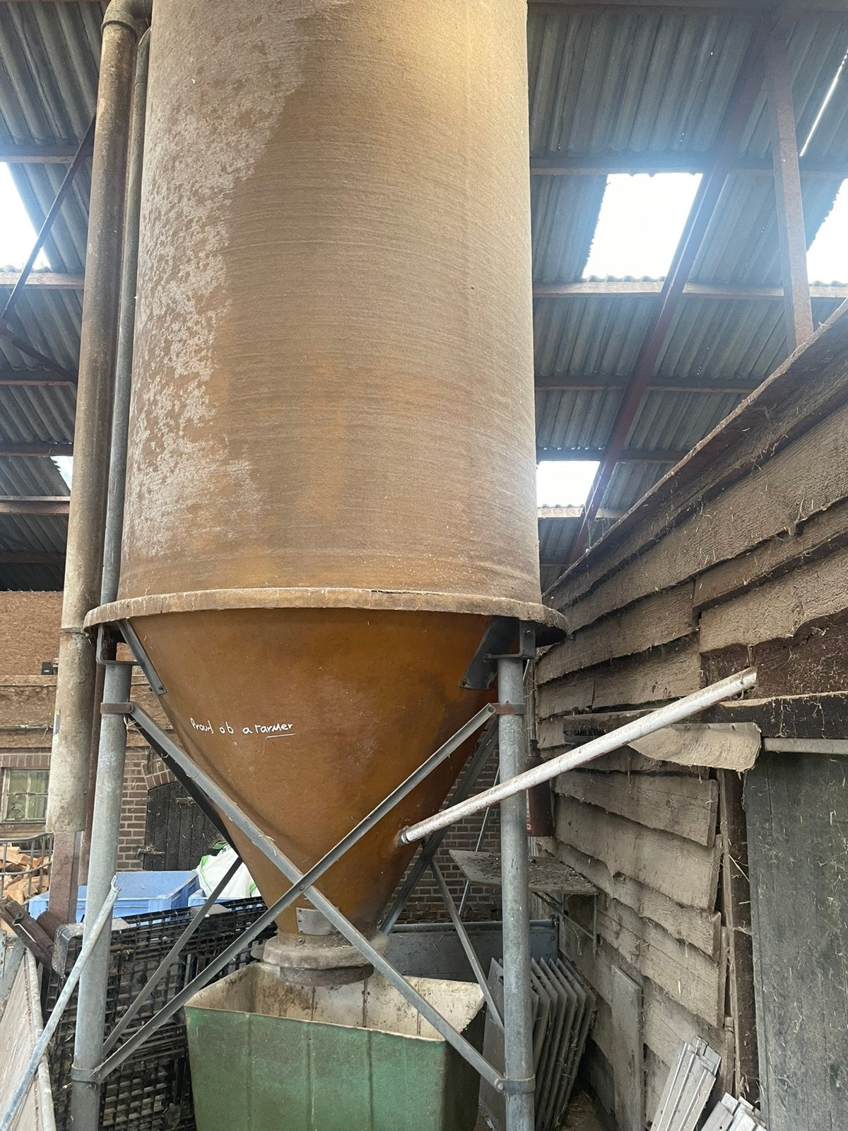 Vijzel met silo, Ophalen, Vee