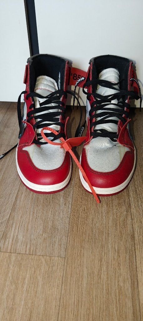 Jordan 1 Retro High Nike x Off-White Chicago, Ophalen of Verzenden, Gedragen, Overige kleuren