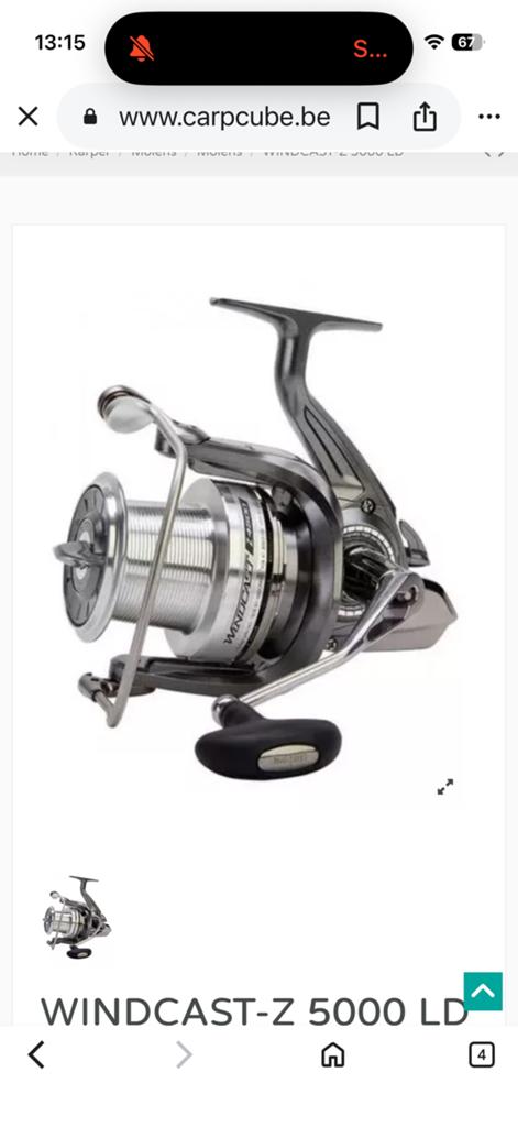 3x Daiwa windcast Z5000LD, Ophalen of Verzenden, Zo goed als nieuw, Molen