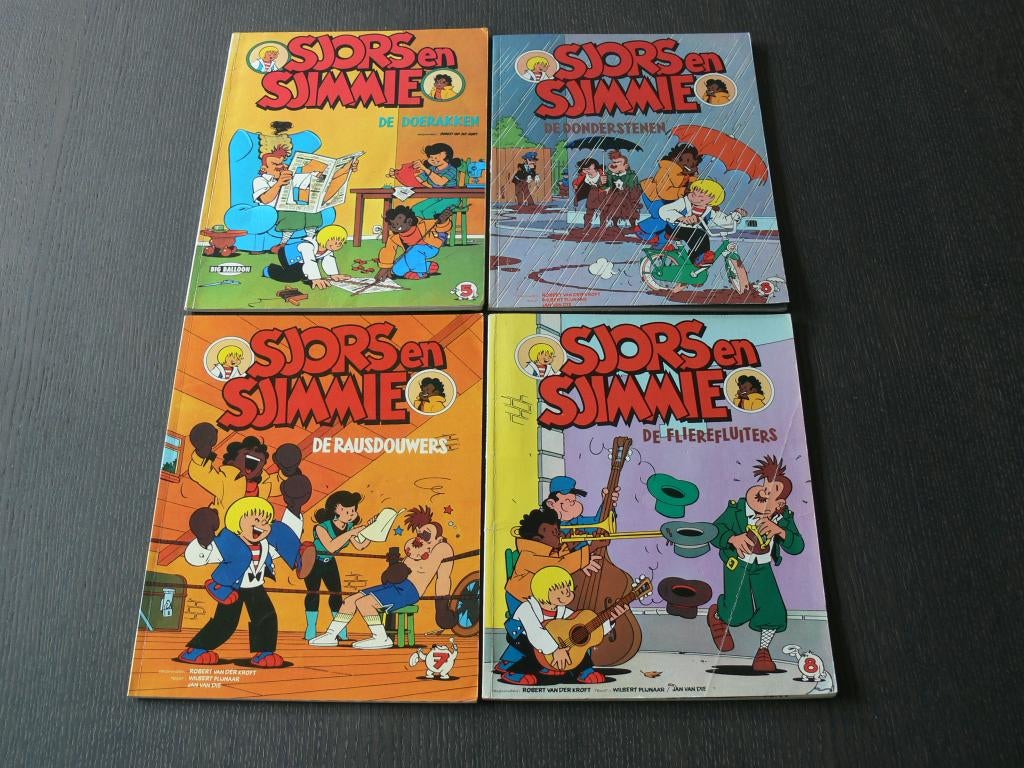 Sjors & Sjimmie - deel 5 t/m 8, Eén stripboek, Ophalen of Verzenden, Gelezen