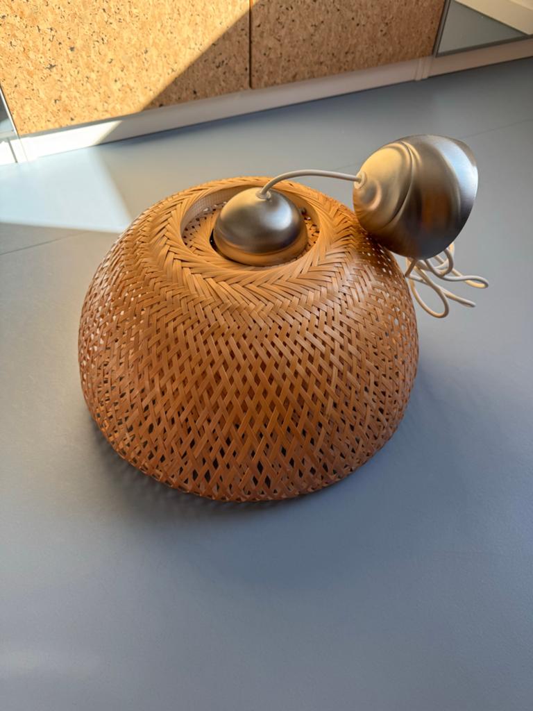 IKEA Böja hanglamp, Huis en Inrichting, Lampen | Hanglampen, Ophalen, Zo goed als nieuw, Hout, Minder dan 50 cm