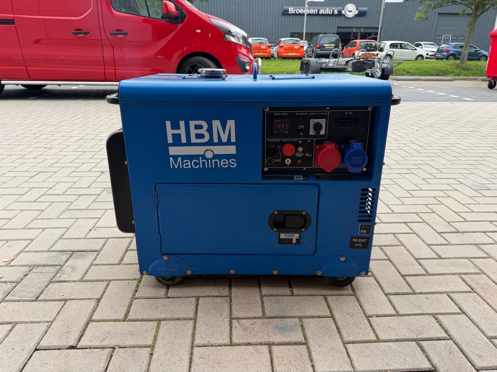 HBM Diesel Aggregaat - Zo goed als nieuw, Ophalen, Elektrisch startend, Dieselolie, Zo goed als nieuw