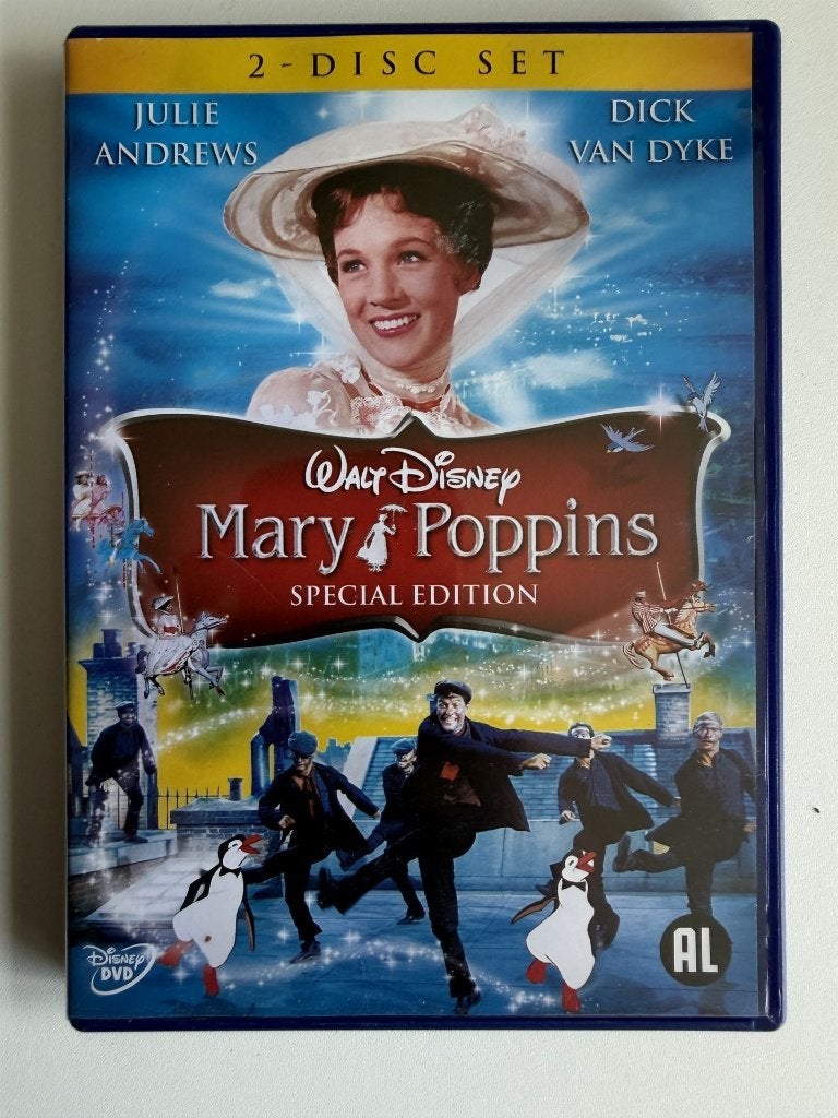 Mary Poppins (1964) DVD | Actie 5=4, Alle leeftijden, Ophalen of Verzenden, Zo goed als nieuw