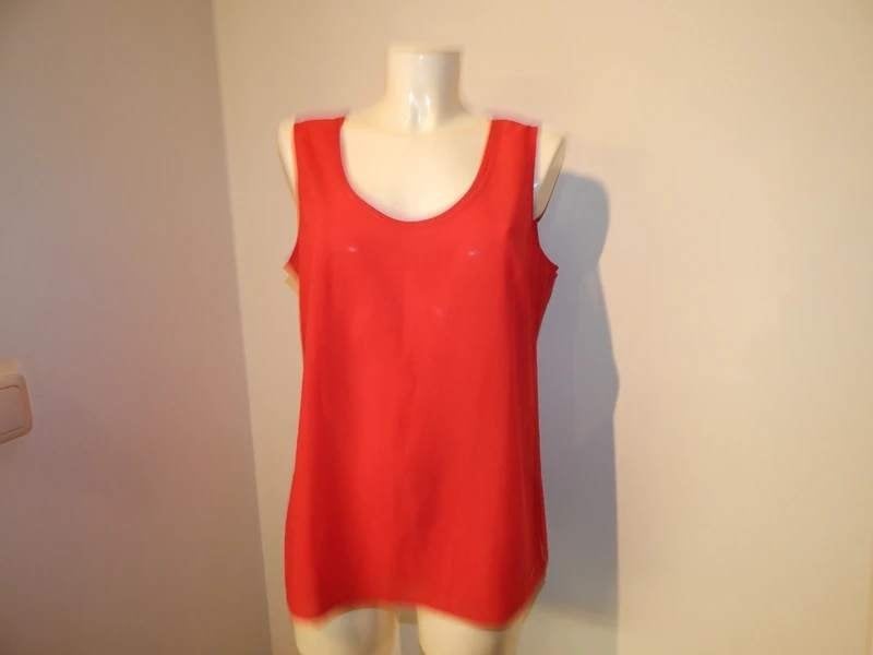 Nenette koraal kleurige top splitjes sier werkje IT 46, Verzenden, Maat 46/48 (XL) of groter, Nenette, Oranje