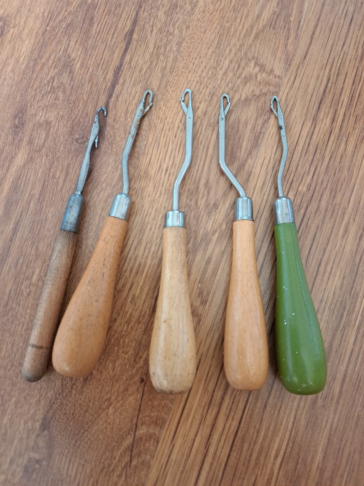 Set van 5 Smyrna knoopnaalden / lussenmakers, Ophalen of Verzenden
