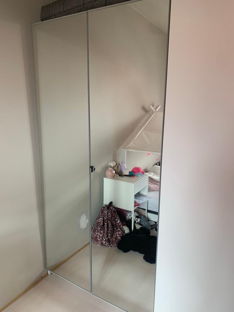 Spiegeldeuren pax kast, Ophalen, Overige materialen, 50 tot 100 cm, Zo goed als nieuw