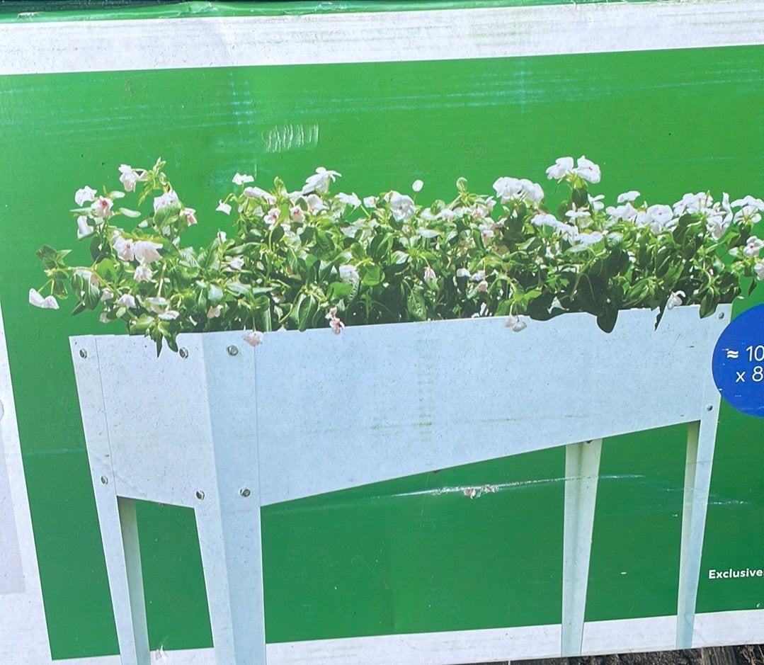 NIEUW IN DOOS, VROLIJKE MOESTUIN BAK HOOG 110x27x80 cm, 100 cm of meer, Nieuw, Ophalen of Verzenden, Metaal