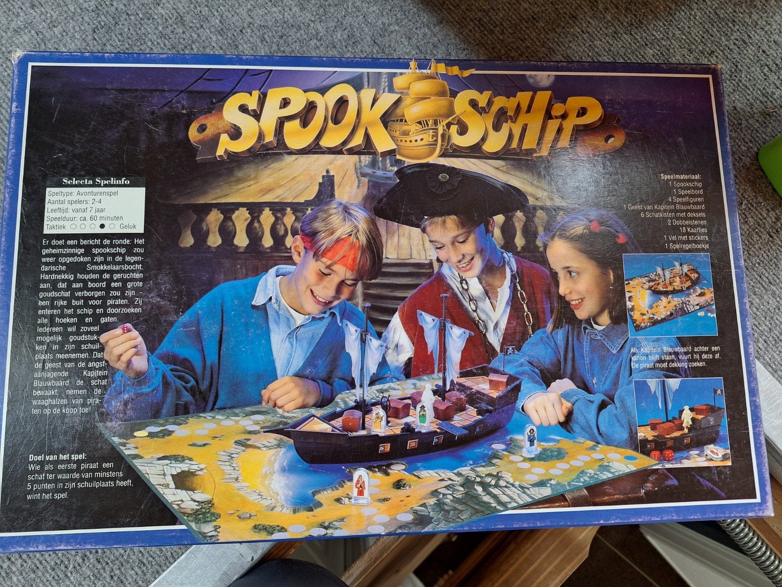 Spookschip bordspel - Compleet en in goede staat, Drie of vier spelers, Ophalen of Verzenden, Gebruikt, Selecta
