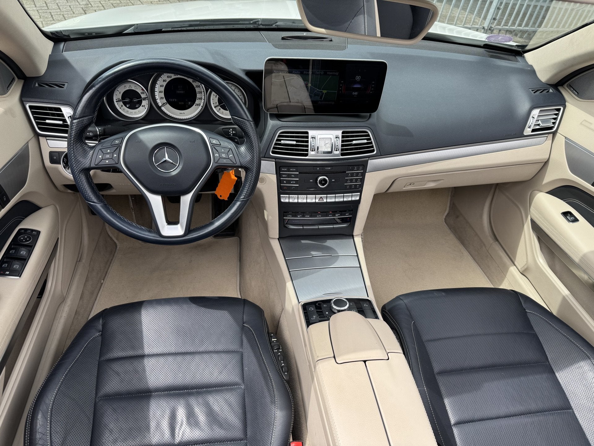 Mercedes-Benz E-Klasse Cabrio 400 Prestige Aut9 Leer, Navi,, Auto's, Automaat, 12 maanden, Wit, Leder