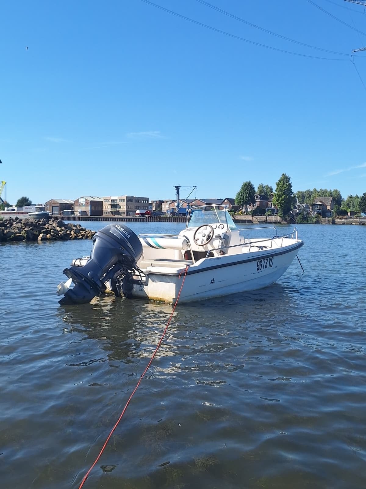 Consoleboot 5meter met Yamaha 40pk (2006) en trailer, Watersport en Boten, Vis- en Consoleboten, Gebruikt, Ophalen of Verzenden