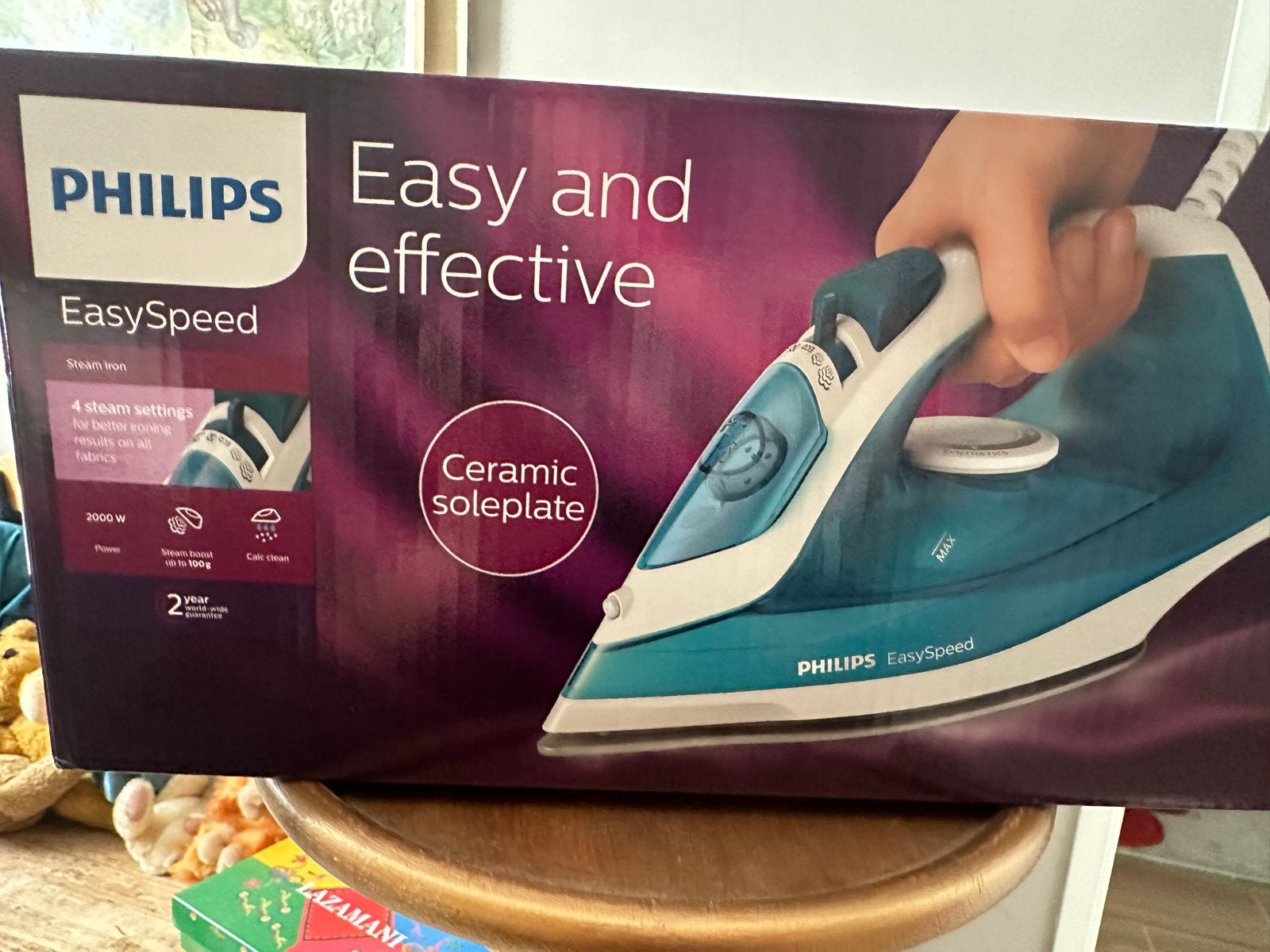 Philips EasySpeed Strijkijzer met Strijkplank 25€, Witgoed en Apparatuur, Ophalen, Nieuw, Strijkijzer met snoer