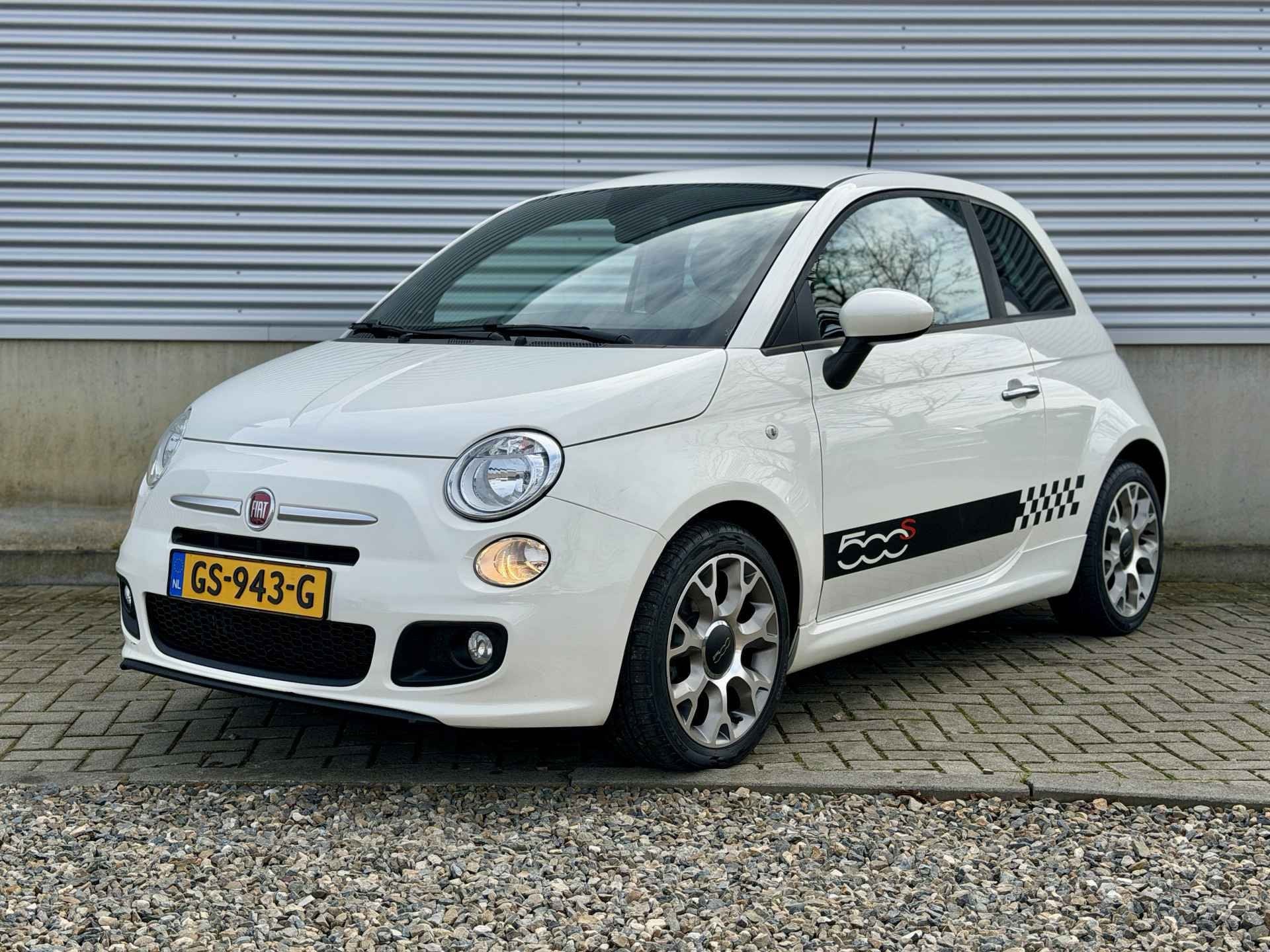 Fiat 500 0.9 TwinAir Turbo 500S [ leer, ecc, lmv, pdc, virtu, Voorwielaandrijving, Gebruikt, Parkeersensor, Bedrijf