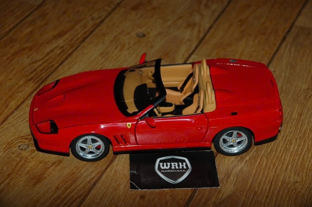 1:18 FERRARI 550 BARCHETTA rood Hotwheels elite no box WRH, Verzenden, Zo goed als nieuw, Auto, Hot Wheels