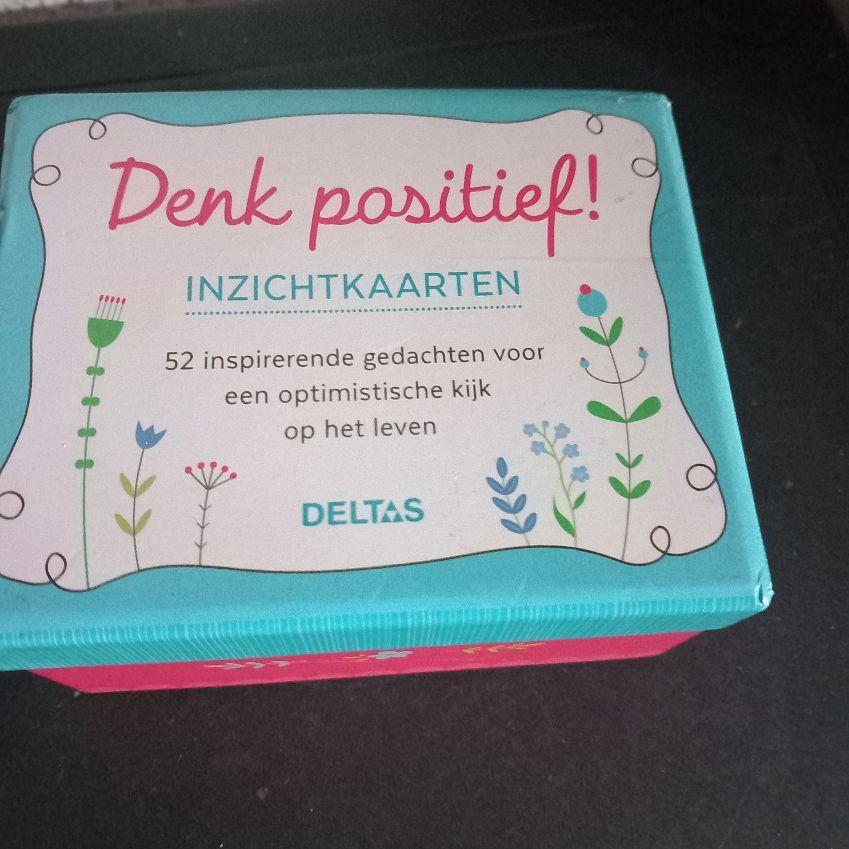 Denk positief,inzichtkaarten - deltas, Ophalen of Verzenden, Zo goed als nieuw, Overige onderwerpen, Achtergrond en Informatie