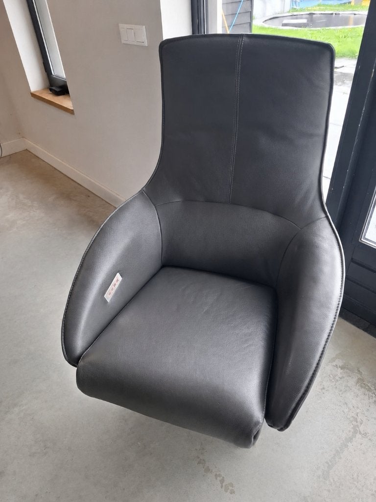 Als nieuw Gealux Twinz relaxfauteuil leer + accu, Ophalen, Zo goed als nieuw, Xxx, 75 tot 100 cm