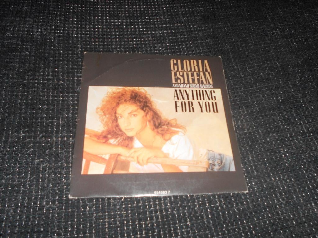 anything for you = gloria estefan, Cd's en Dvd's, Vinyl Singles, Fotohoes, Ophalen of Verzenden, Gebruikt, Pop
