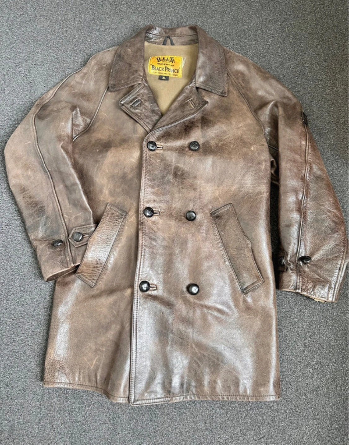BELSTAFF Black Prince lederen jas XL / L, Ophalen of Verzenden, Zo goed als nieuw, Maat 52/54 (L), Zwart