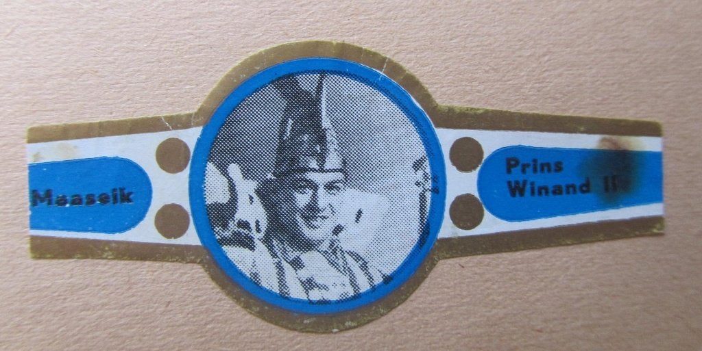 sigarenbandjes prins carnaval MAASEIK WINAND 2 jaren 6o, Verzamelen, Ophalen of Verzenden, Gebruikt
