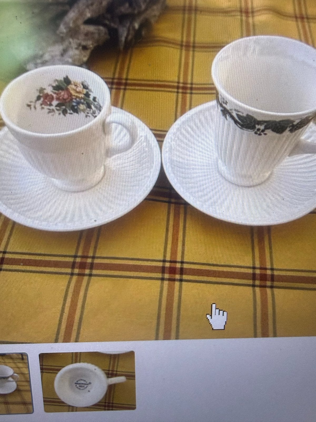 Wedgwood Etruria Barlaston kop en schotel set 2x, Ophalen