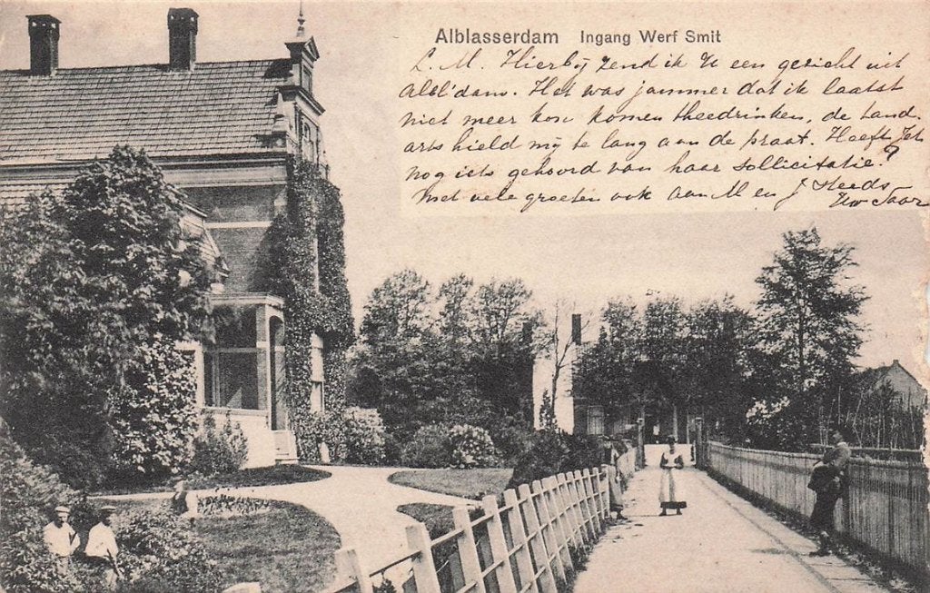 702-204-031 Alblasserdam Ingang Werf Smit, Verzenden, Voor 1920, Zuid-Holland