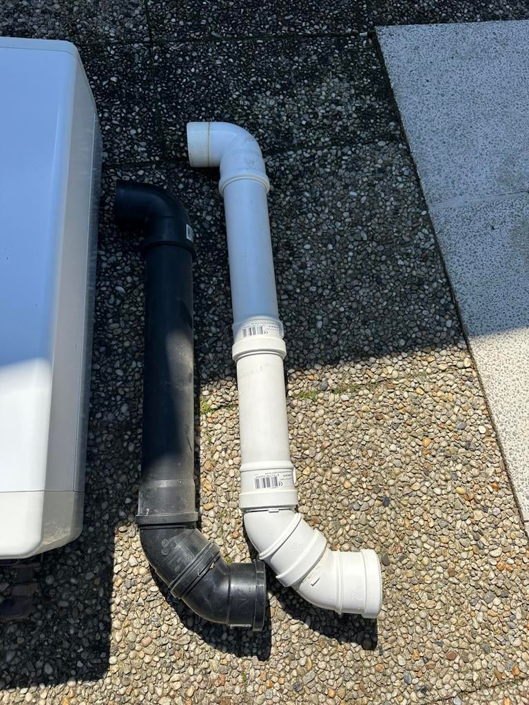 Dakdoorvoer en afvoerset cv ketel, Ophalen, Pvc, Zo goed als nieuw, Minder dan 2 meter