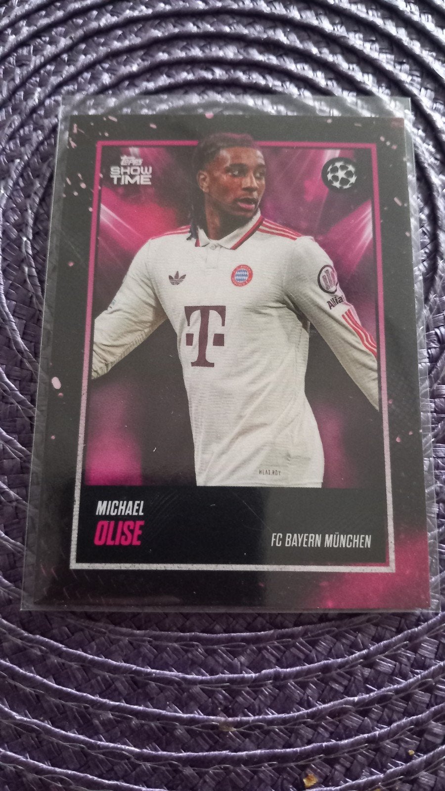 Michael Olise FC Bayern München Topps Show Time kaart, Ophalen of Verzenden, Zo goed als nieuw, Buitenlandse clubs, Spelerskaart