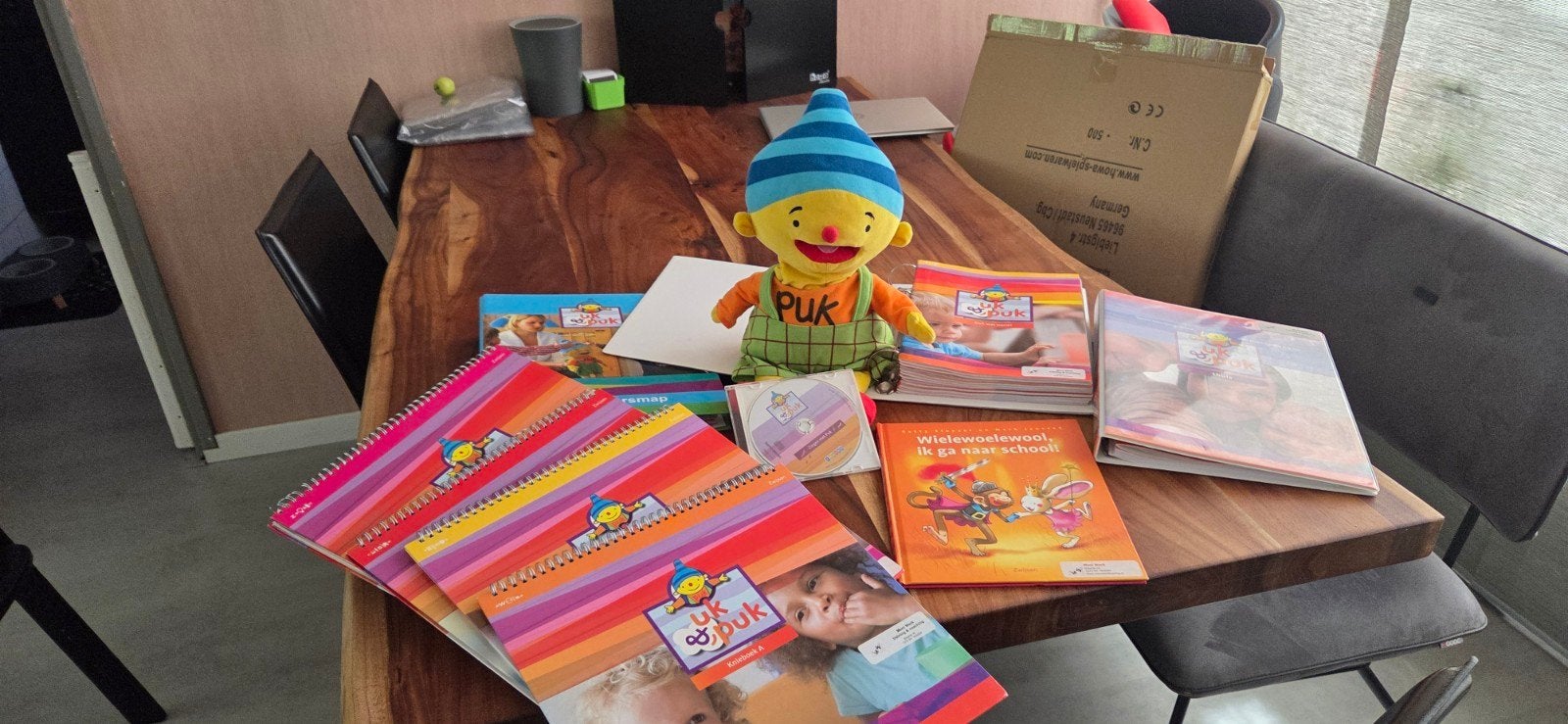 Uk & Puk Compleet Lespakket met Knuffel en Boeken, Ophalen of Verzenden