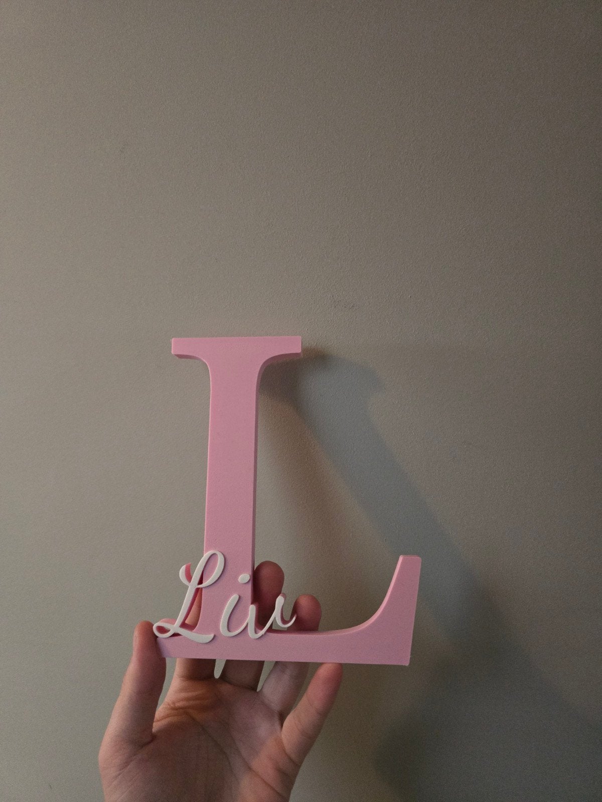 Gepersonaliseerde Letter met naam voor baby/kinderkamer, Ophalen of Verzenden, Nieuw, Handgemaakt, Wanddecoratie